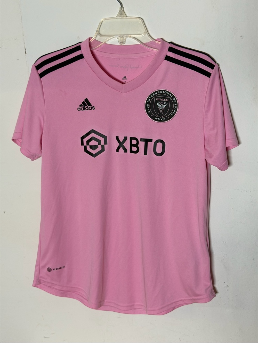 Adidas Lionel Messi #10 Inter Miami CF Pink AEROREADY Soccer Jersey Sz M